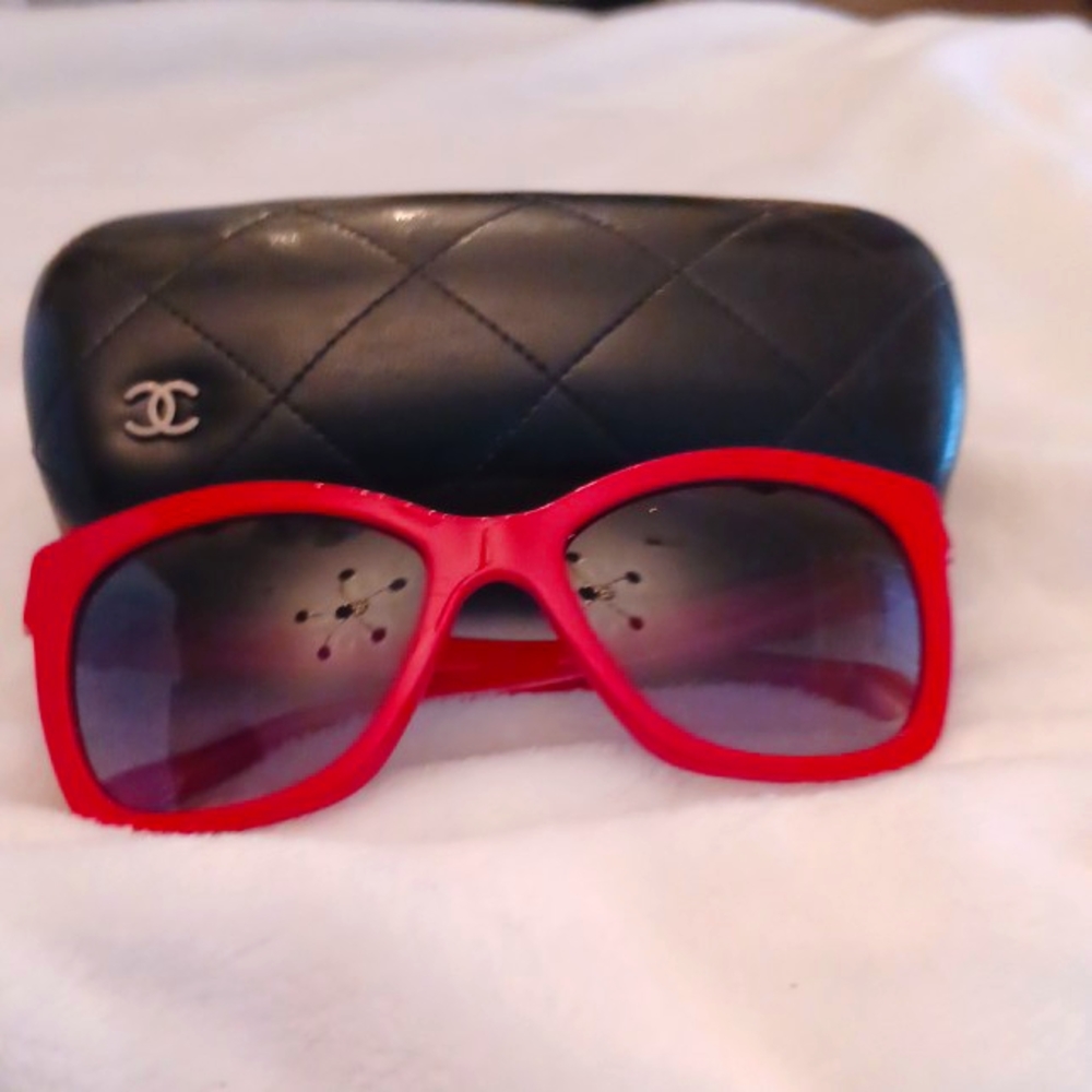 CHANEL 5313 RED SUNGLASSES